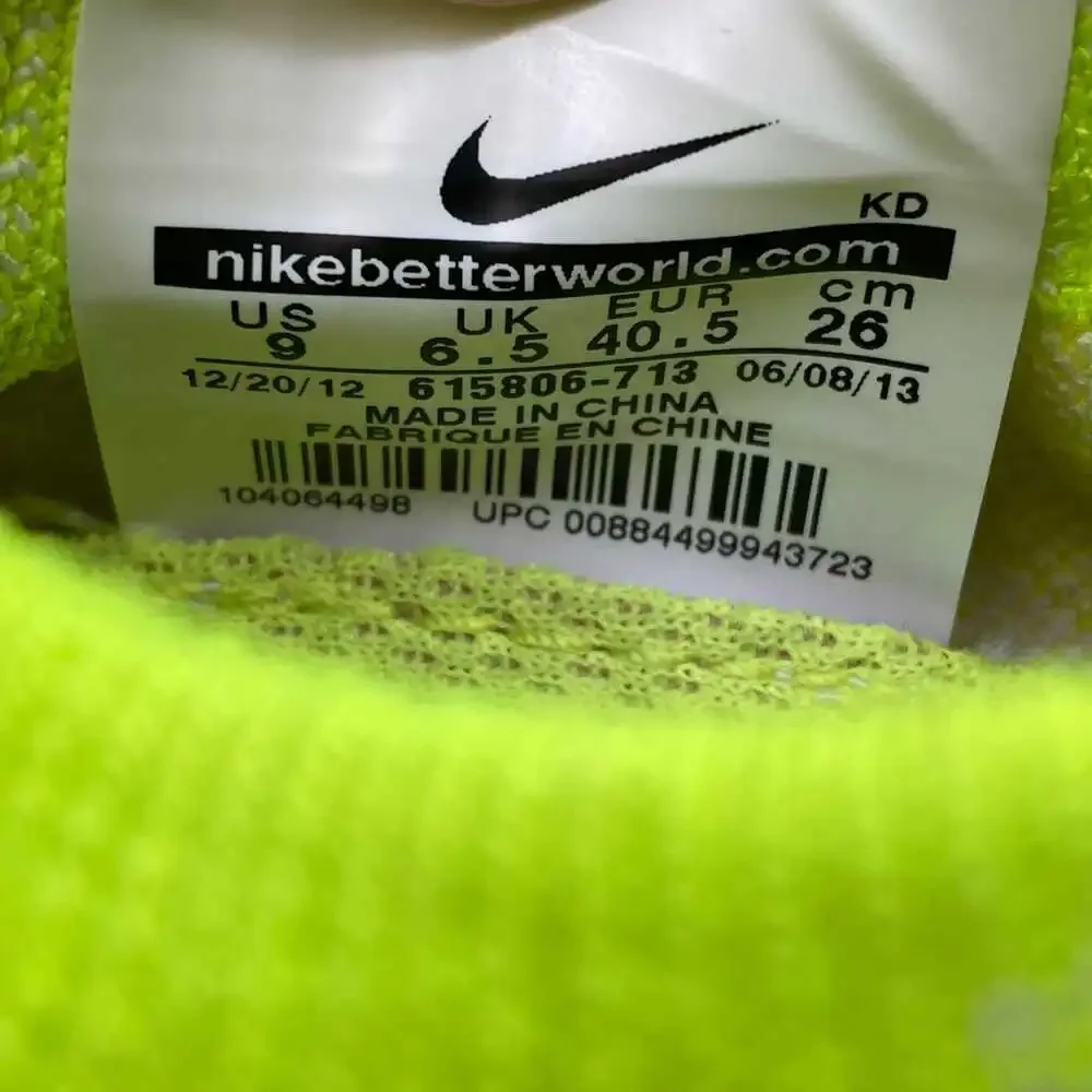 Nike Neon Yellow Flyknit Free 3.0 Sneakers | Women’s 9